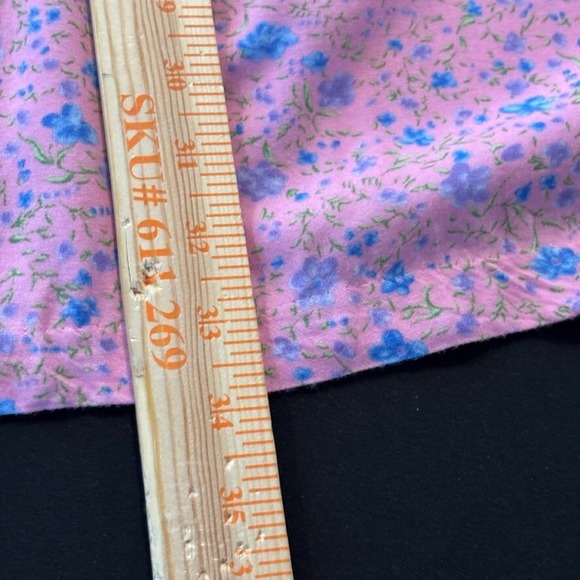 Vintage One Hanes Place Womens Pink Floral‎ pleated midi skirt cottagecore sz M - Picture 9 of 13
